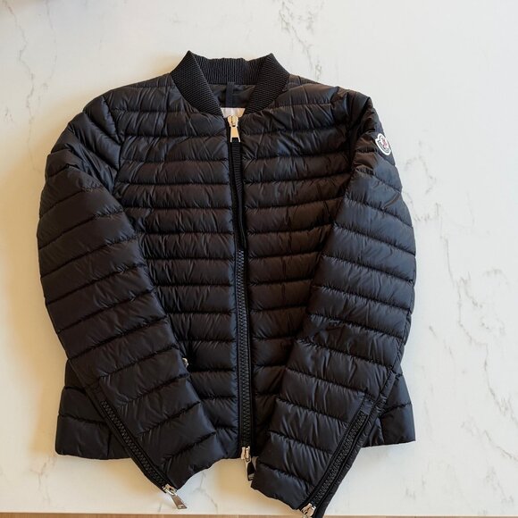 Moncler Jackets & Blazers - Moncler Longue Saison Blen Giubbotto Black Down Puffer Jacket Women's Medium